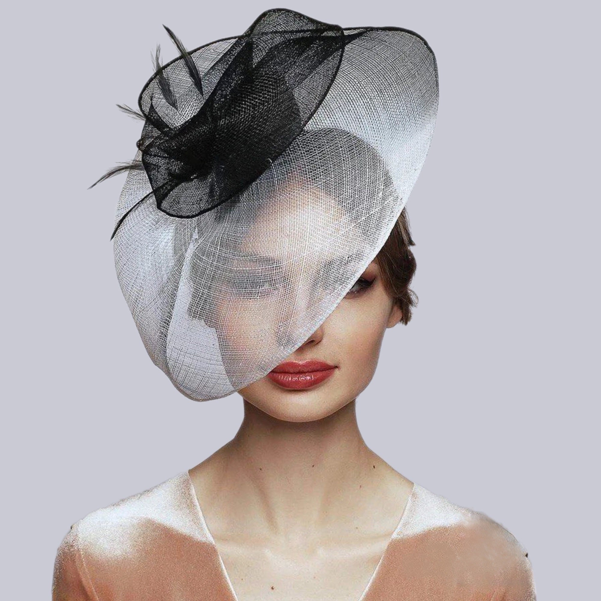White Derby Hat  - Divahats boutique